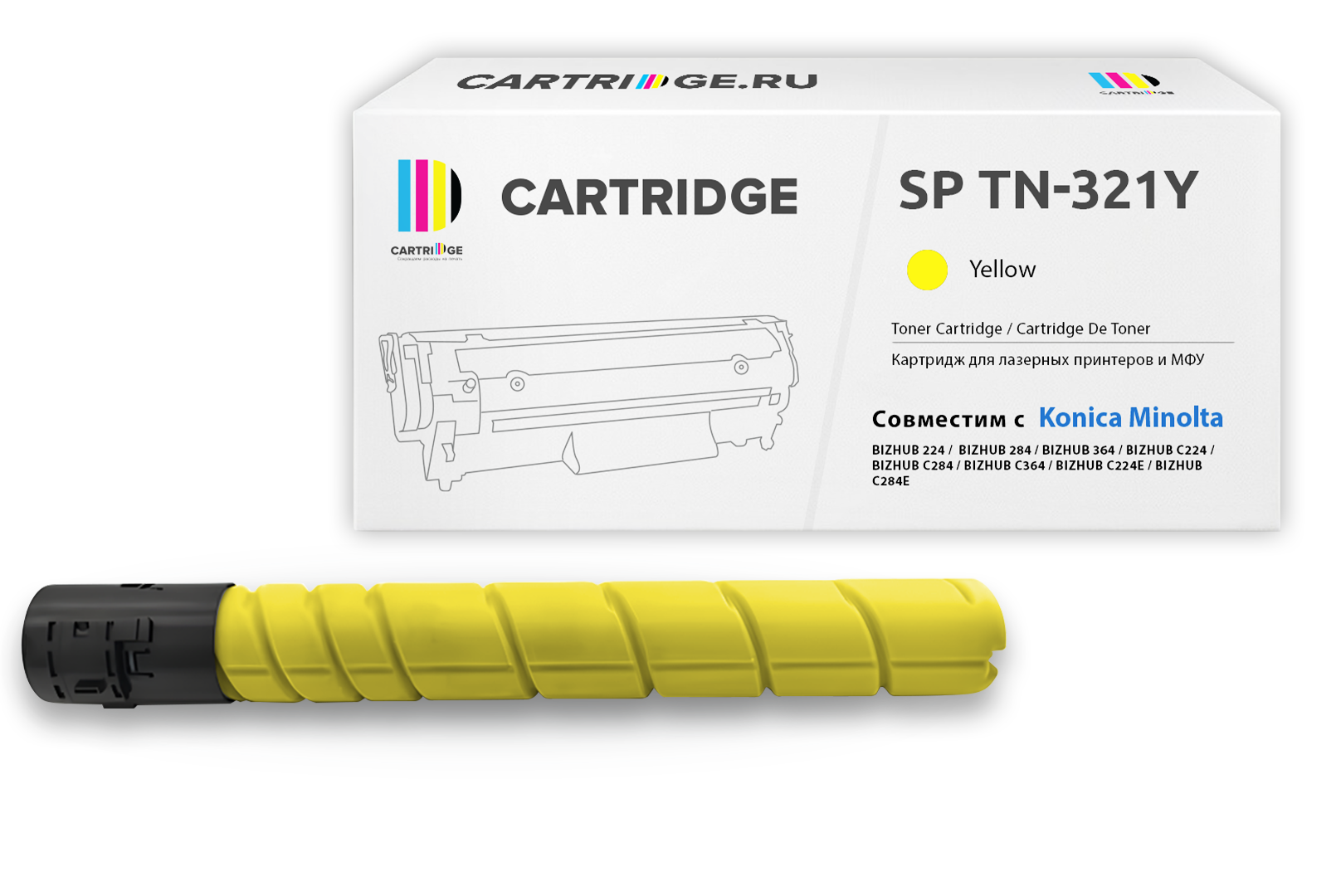 Картридж SP TN-321Y для Konica Minolta желтый