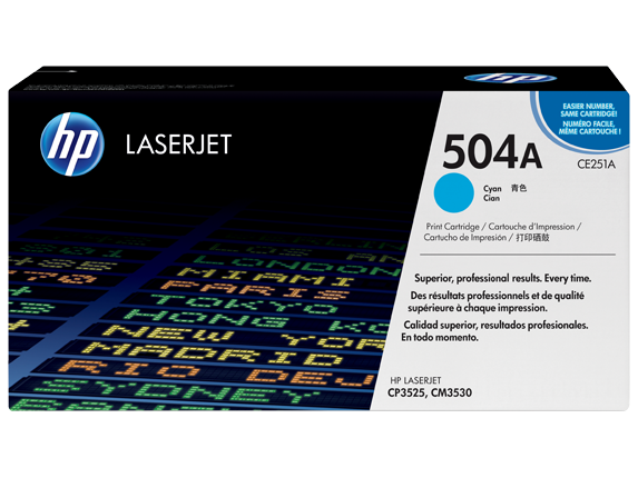 Картридж HP 504A (CE251A)