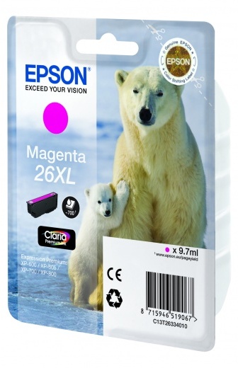 Картридж Epson 26XL (C13T26334010/ C13T26334012)