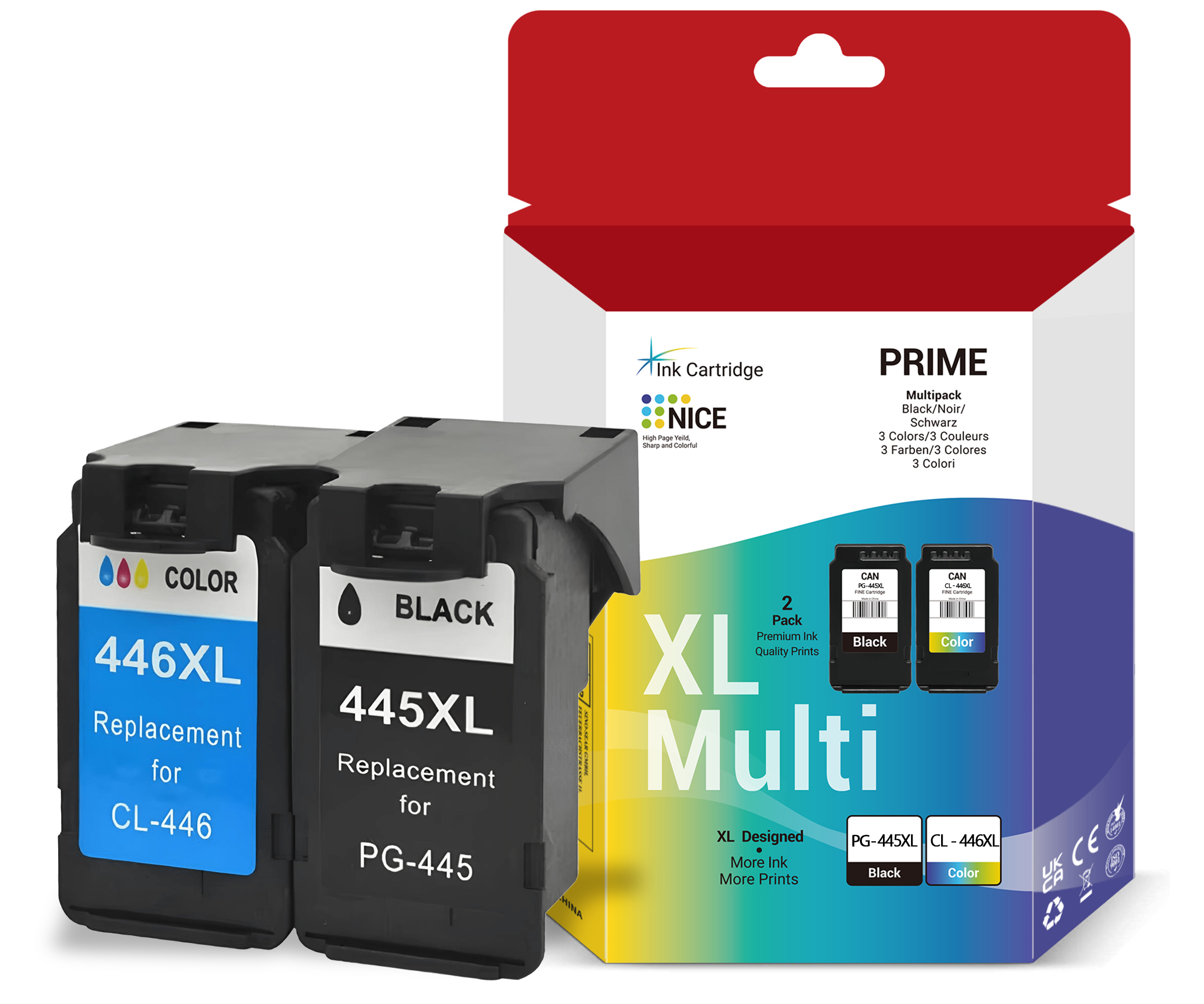 Комплект картриджей Canon PG-445XL/CL-446XL (OEM.ref) цветной и черный
