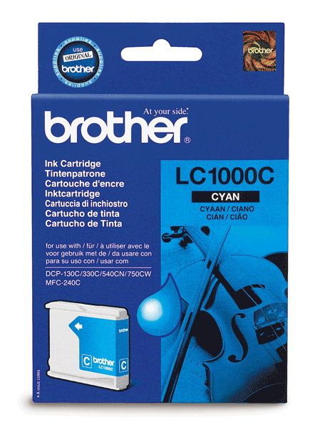 Картридж струйный Brother LC-1000C голубой