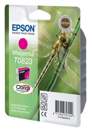 Картридж струйный Epson T0823 (C13T08234A/ C13T11234A10) пурпурный