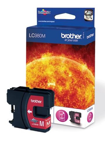 Картридж струйный Brother LC-980M пурпурный