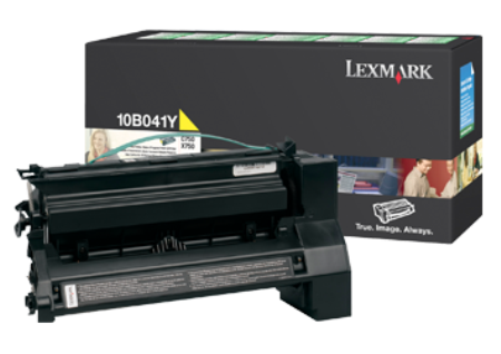 Картридж лазерный Lexmark 10B041 (Return Program) желтый оригинальный