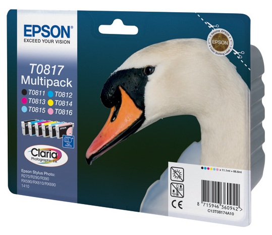 Комплект картриджей Epson T0817 (C13T08174A10/C13T11174A10)