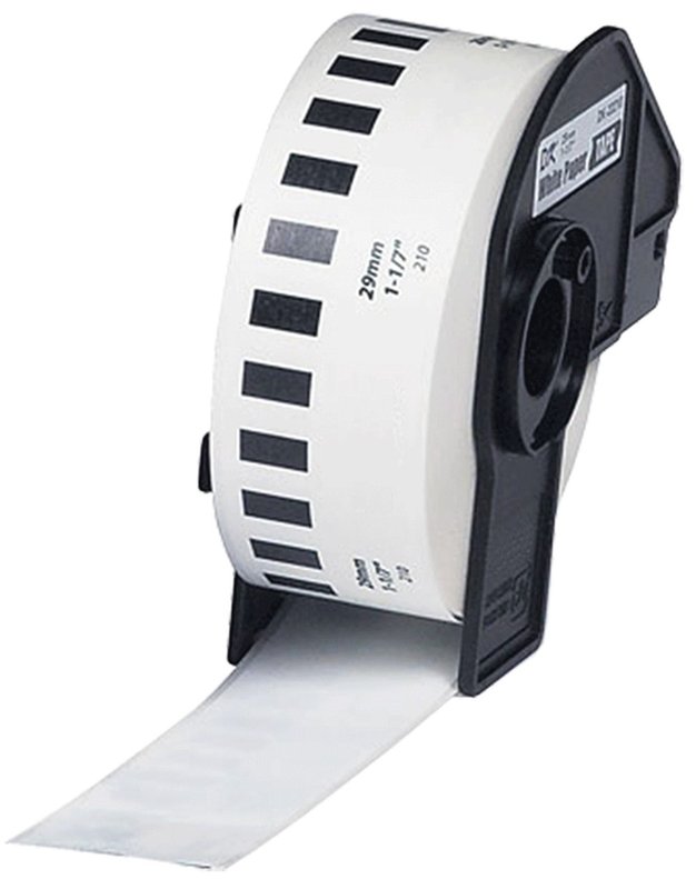 Лента SP DK22210 (Brother DK22210) 29 мм х 30.5 м, черный на белом