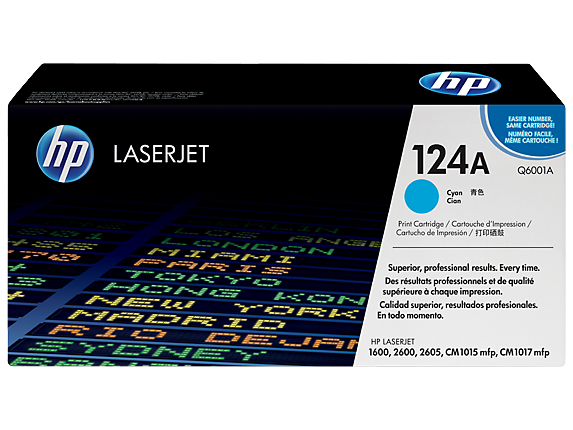 Картридж лазерный HP Q6001A (124A) голубой