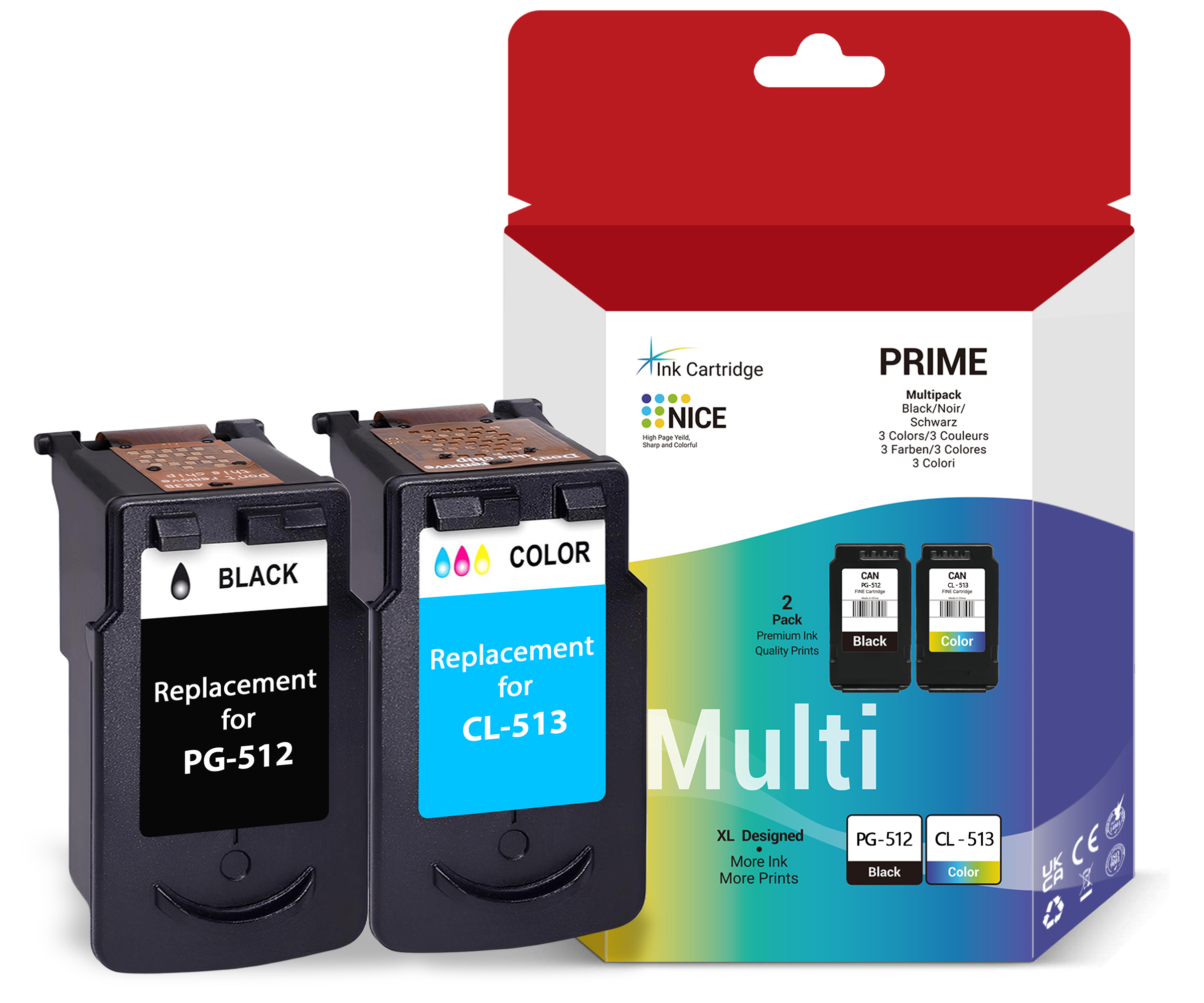 Комплект картриджей Canon PG-512/CL-513 (OEM.ref) цветной и черный