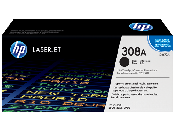 Картридж лазерный HP 308A (Q2670A) черный