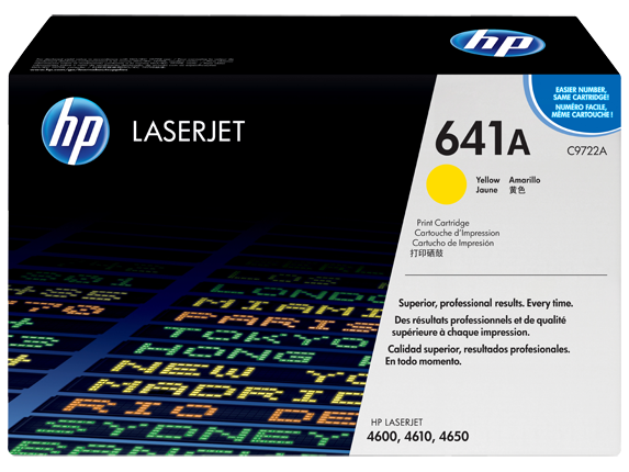 Картридж лазерный HP 641A (C9722A) желтый