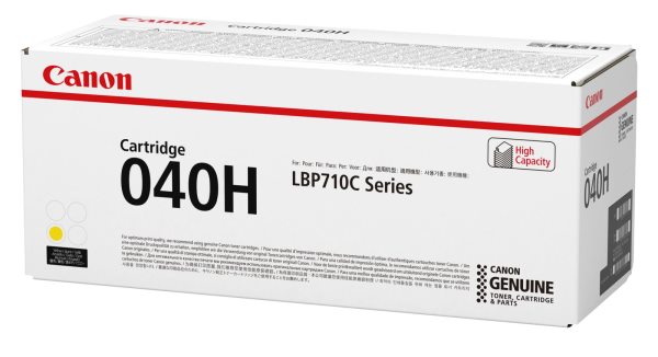 Картридж лазерный Canon 040H желтый оригинальный