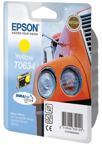 Картридж струйный Epson T0634 (C13T06344A10) желтый