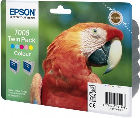 Комплект картриджей Epson T008 (C13T00840310) 2 цветных
