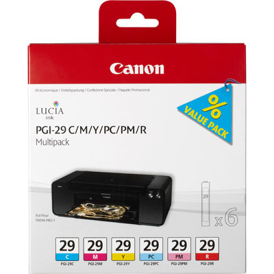 Комплект картриджей Canon PGI-29 (6 цветов)
