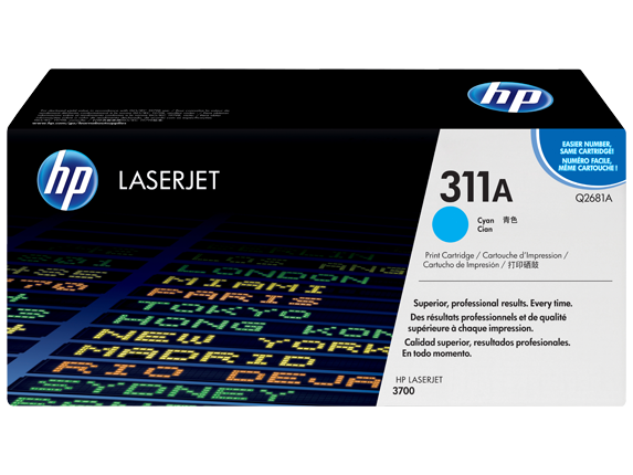 Картридж лазерный HP 311A (Q2681A) голубой