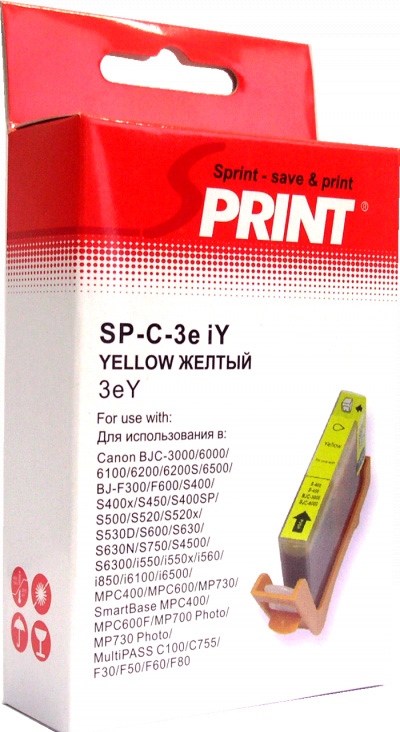 Картридж SP BCI-3eY (4482A002) для Canon, желтый