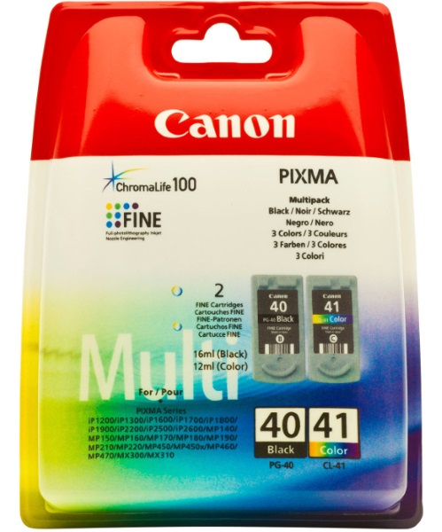 Комплект картриджей Canon PG-40/CL-41 цветной и черный