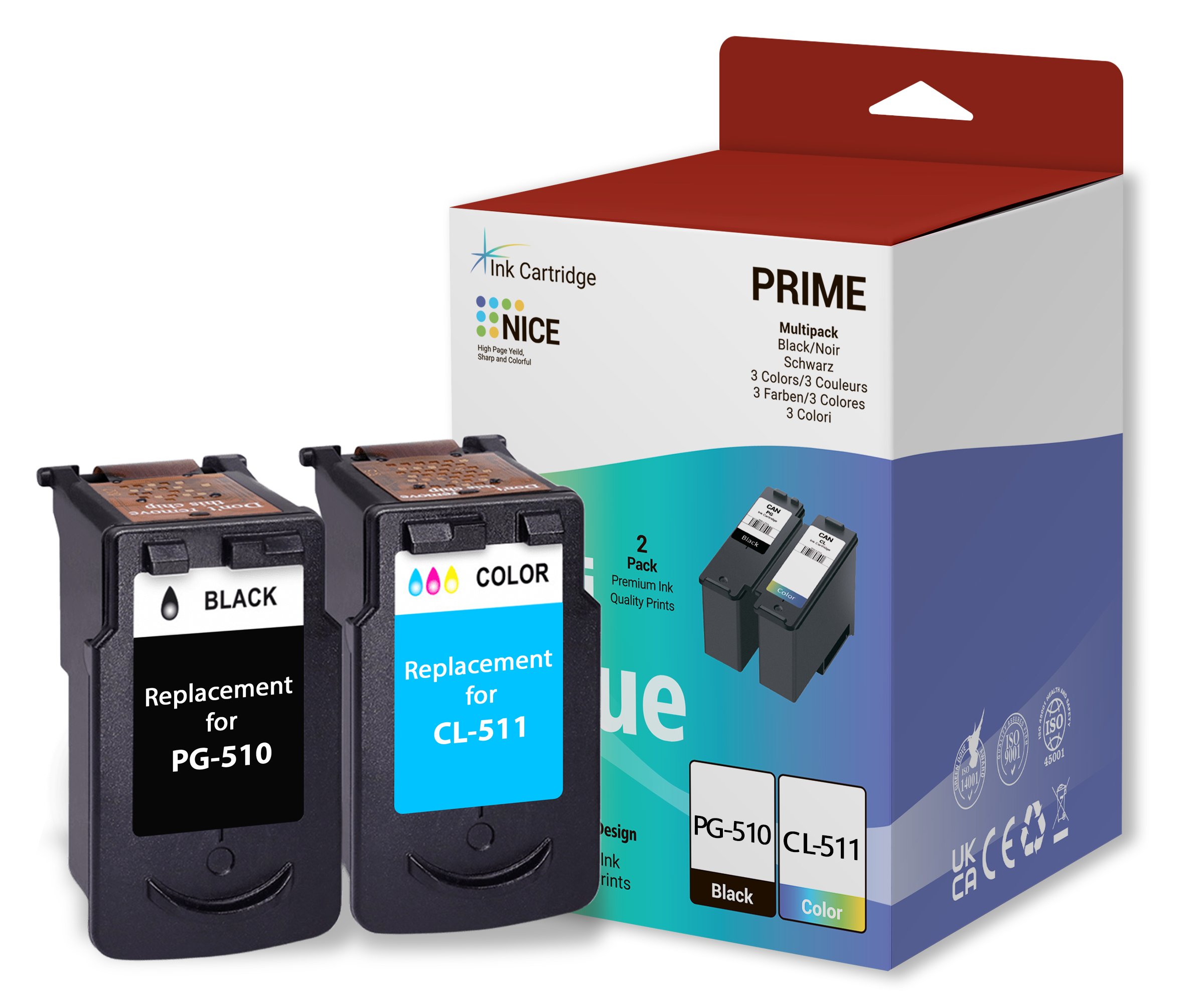 Комплект картриджей Canon PG-510/CL-511 (OEM.ref) цветной и черный
