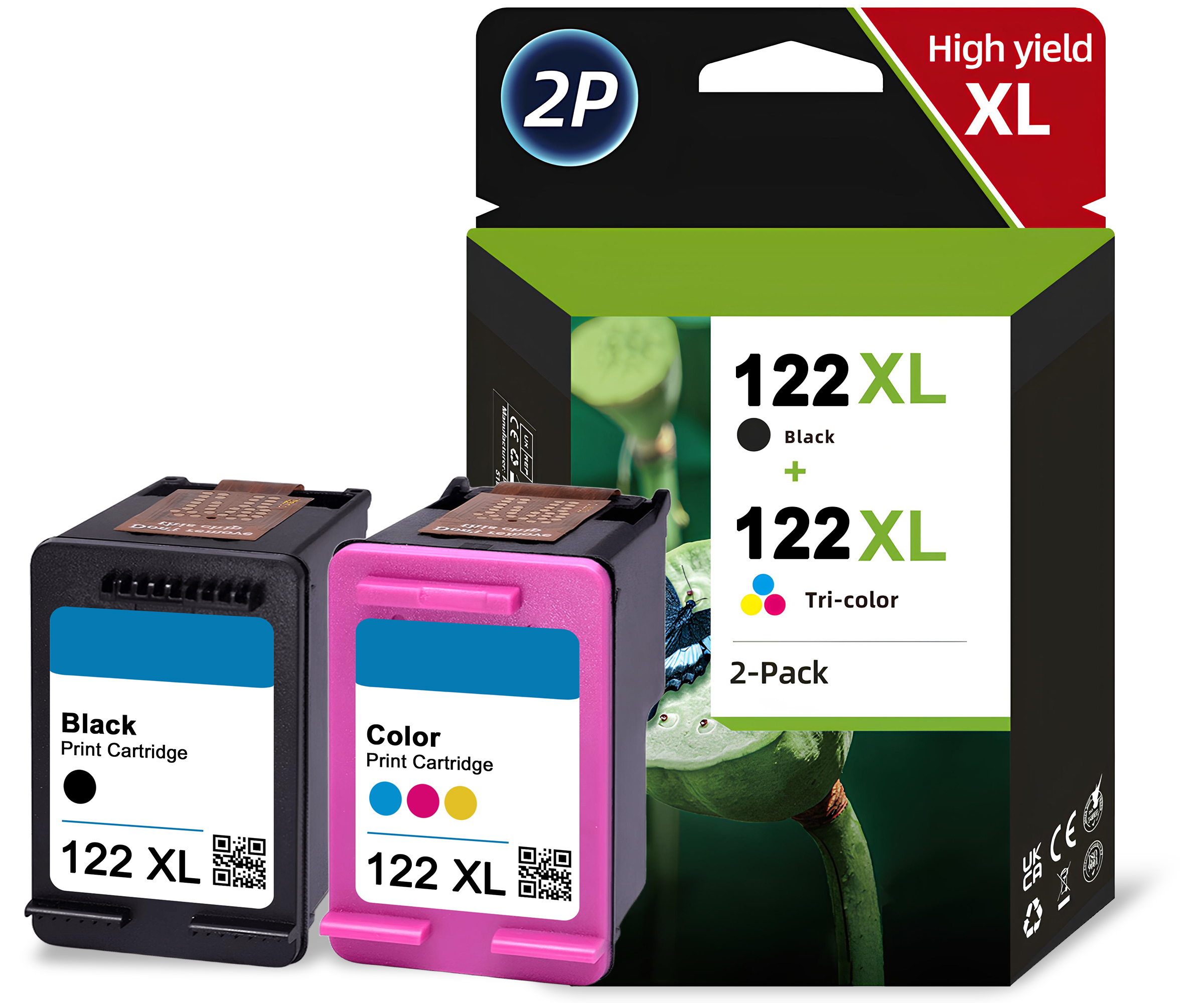 Комплект картриджей HP 122XL (CH563HE/CH564HE) OEM.ref цветной и черный