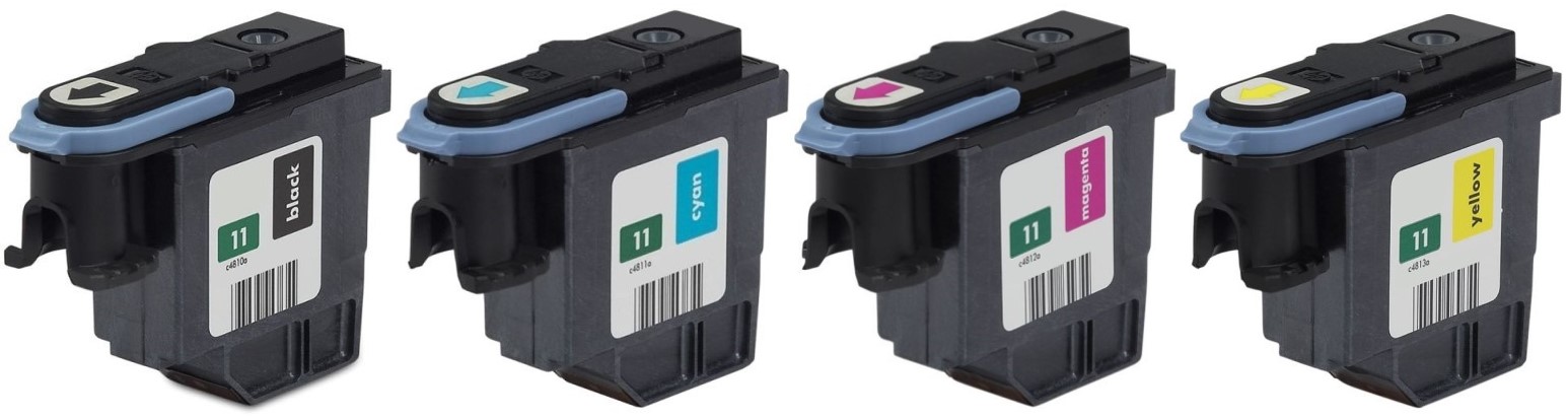 Комплект печатающих головок HP 11 (C4810A-C4811A-C4812A-C4813A) OEM.ref