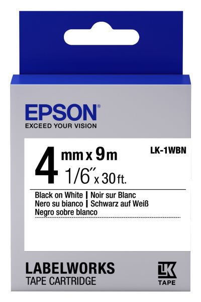 Картридж Epson LK-1WBN (C53S651001)