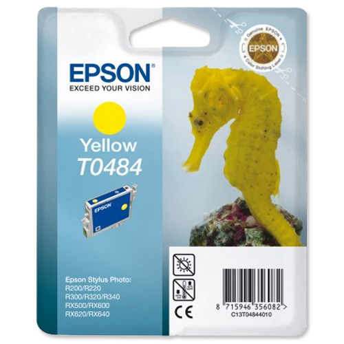 Картридж струйный Epson T0484 (C13T04844010) желтый