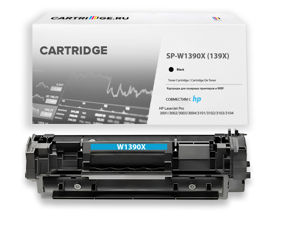Картридж SP W1390X (139X) для HP черный (с чипом)