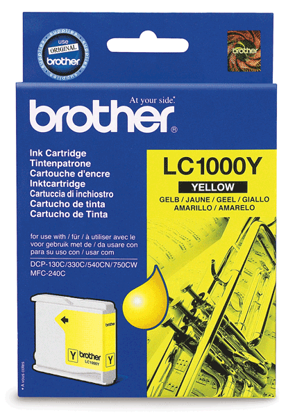 Картридж струйный Brother LC-1000Y желтый