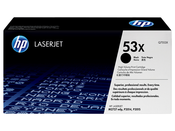 Картридж лазерный HP 53X (Q7553X) черный