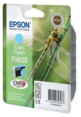 Картридж струйный Epson T0825 (C13T08254A/ C13T11254A10) светло-голубой