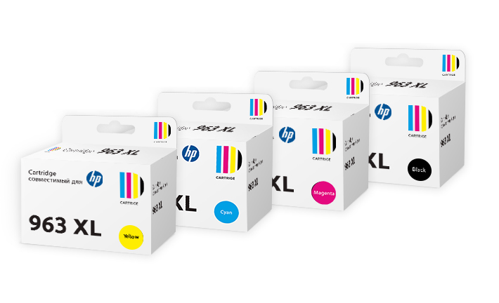 Набор картриджей SP 963XL для HP (4 цвета)