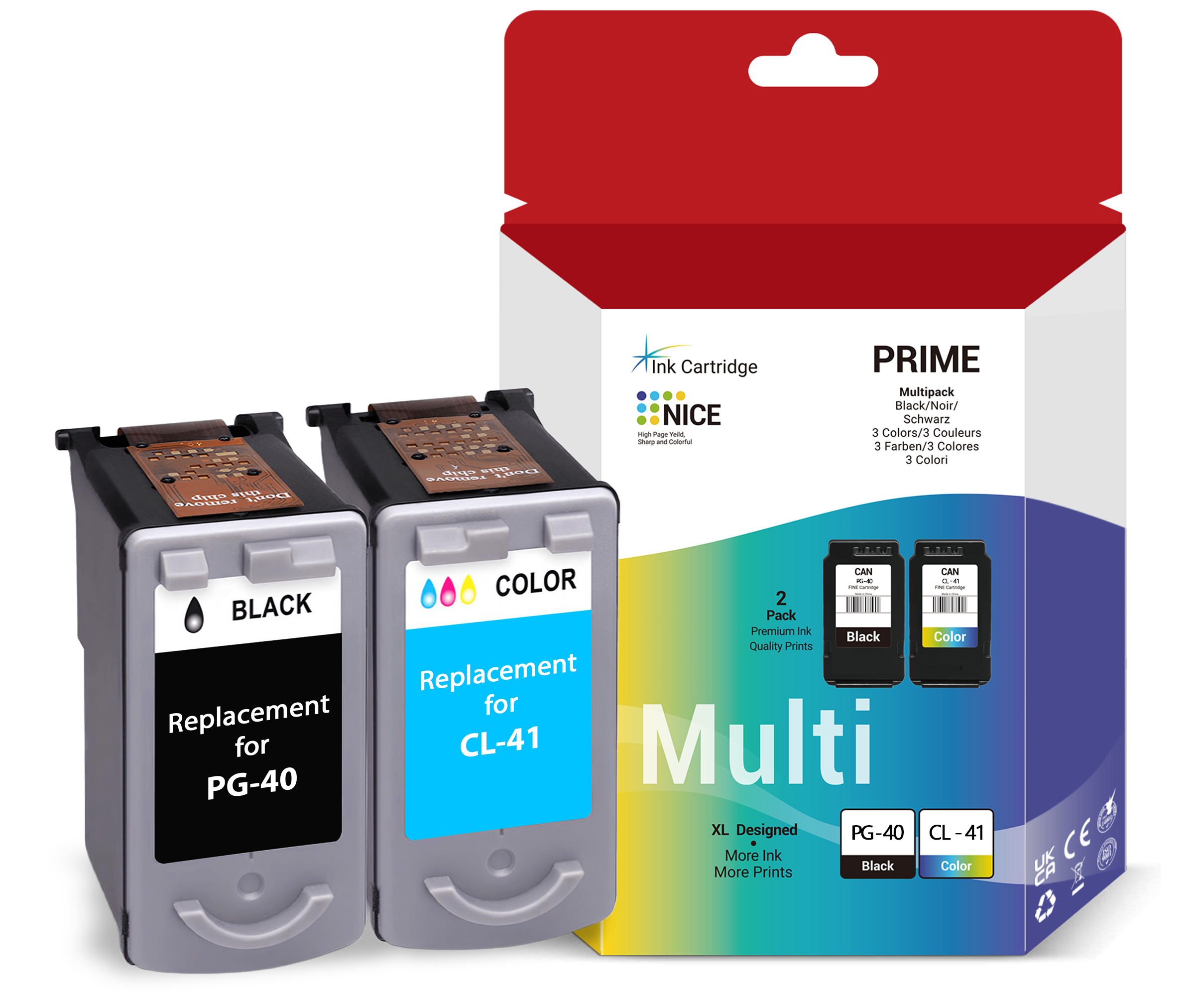 Комплект картриджей Canon PG-40/CL-41 (OEM.ref) цветной и черный