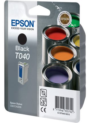 Картридж струйный Epson T040 (C13T04014010) черный