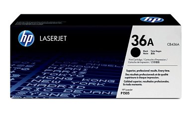 Картридж лазерный HP 36A (CB436A) черный