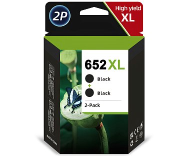Комплект картриджей HP 652 XL (два черных) OEM.ref