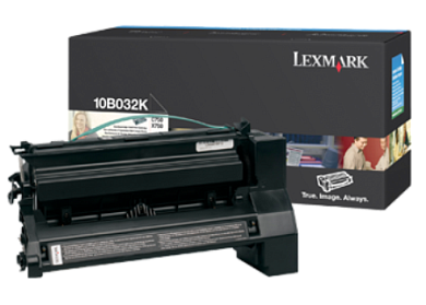 Картридж лазерный Lexmark 10B032 черный оригинальный