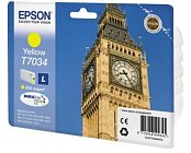 Картридж струйный Epson T7034 (C13T70344010) желтый