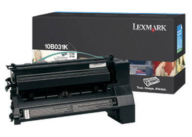 Картридж лазерный Lexmark 10B031 черный оригинальный