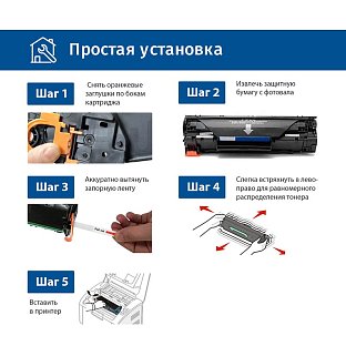 Картридж SP CE285A-CB435A-CB436A для HP черный