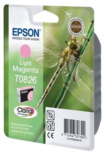 Картридж струйный Epson T0826 (C13T08264A/ C13T11264A10) светло-пурпурный