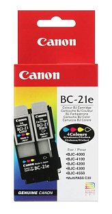 Комплект картриджей Canon BC-21e цветной и черный