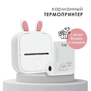 Мини принтер, фотопринтер портативный для наклеек Phomemo Т02