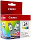 Комплект картриджей Canon BCI-24 Color (2 цветных)