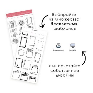 Мини принтер, фотопринтер портативный для наклеек Phomemo Т02