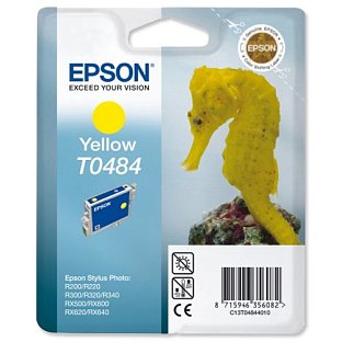 Картридж струйный Epson T0484 (C13T04844010) желтый
