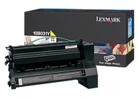 Картридж лазерный Lexmark 10B031 желтый оригинальный