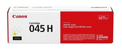 Картридж лазерный Canon 045H желтый оригинальный