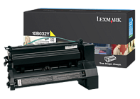Картридж лазерный Lexmark 10B032 желтый оригинальный