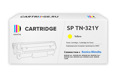 Картридж SP TN-321Y для Konica Minolta желтый