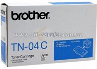 Картридж лазерный Brother TN-04C голубой